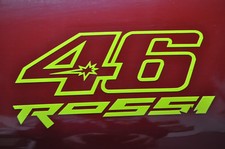 STICKERS FLUO N 46  VALENTINO ROSSI Moto GP ,vr46  moto FLUO 8x16cm