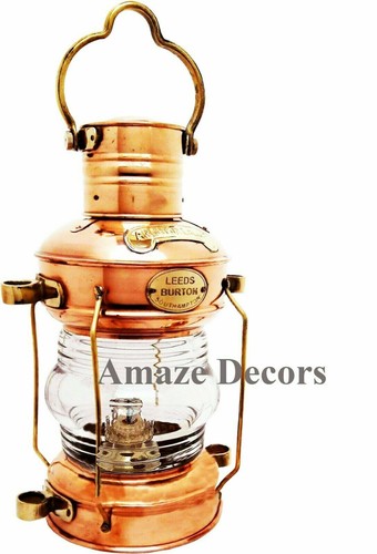 Lampe pétrole ancre laiton - à,