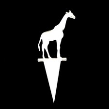 Girafe Gâteau & Cupcake Toppers, Beaucoup Couleurs & Tailles, Uni Ou Gravé