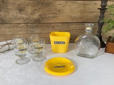 925⚜️ Lot Ricard Publicitaire 4 Verres + Carafe + Bac à Glaçon + Rendu Monnaie