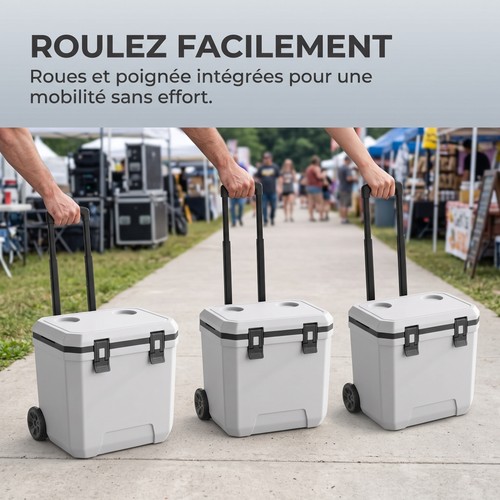 Grande glacière roulettes - glacière, à
