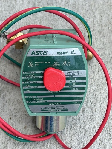 Asco 8262h202 brass solenoid - ,
