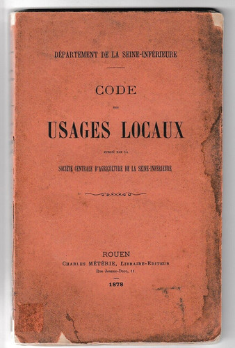 Code usages locaux - usages,