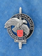 SUPERBE ! INSIGNE Badge DELSART GS31 - CEC 30° RI  - COMMANDO