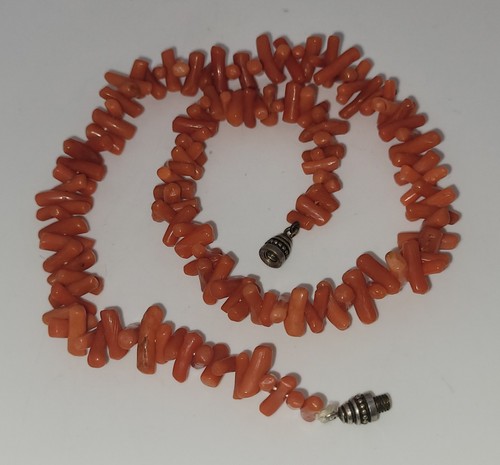 Ancien collier corail rouge - ancien,