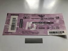 Johnny Hallyday billet du