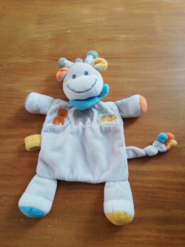 Doudou tex baby - girafe, blanc