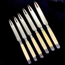 XIXe 6 Couteaux à Homard