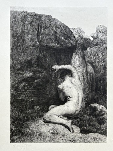 Cain gravure eau forte pedro - eau,