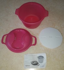 TUPPERWARE cuiseur à riz micro-ondes 2,2L  Mauve violet Rose TBE