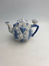 THÉIÈRE CHINOISE DÉCORATIVE EN PORCELAINE BLEU BLANC EN FORME DE DRAGON DÉTAIL