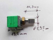 LOT de 2 POTENTIOMETRE 10K Logaritmique Miniature AVEC interrupteur et bouton 
