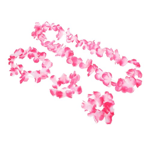 Collier hawaien fleurs - collier,