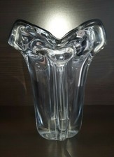 vase en cristal signé Schneider France hauteur 24 cm poids 3,750 kilos
