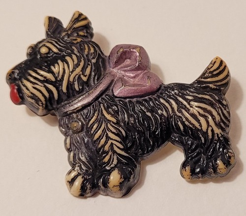 Broche art déco scotty - scotty, dog