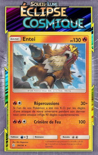 Entei sl12 éclipse cosmique - entei,