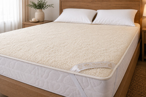 Merino wool protège matelas - merino, protège-matelas