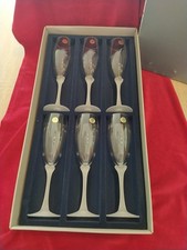 6 Flûtes à champagne Cristal d'Arques Modèle Uzes ,Rare