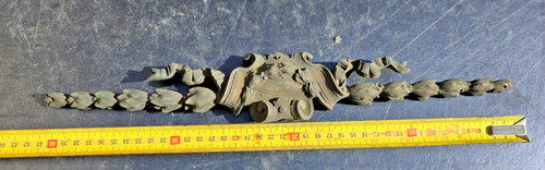 Grand fronton bronze - grand, dore