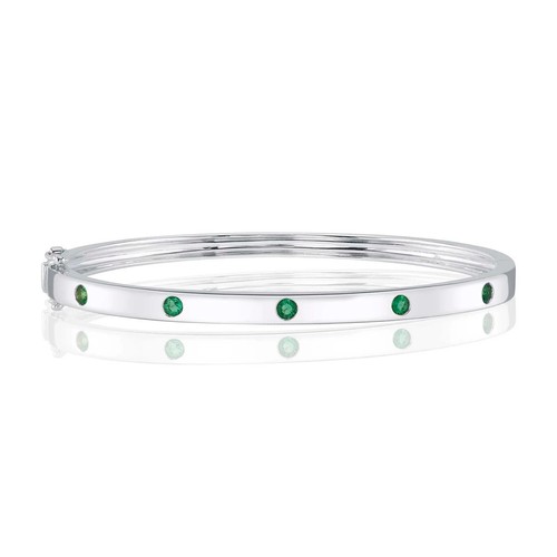 14k blanc émeraude - or,