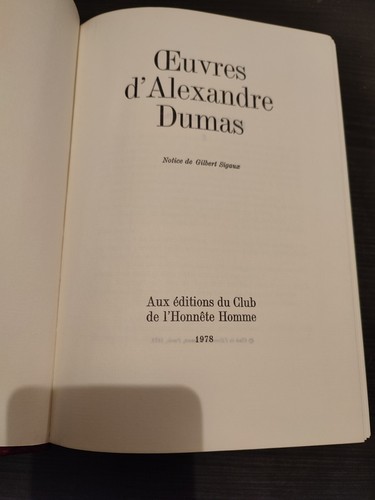 Oeuvres alexandre dumas tome - d'alexandre,