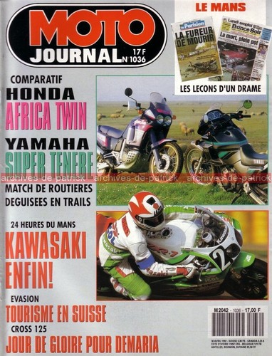 Moto journal 1036 essai road - journal,