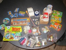ASTERIX lot   d'objets  vintages pour collectionneur 