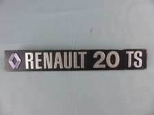  RENAULT 20 TS sigle emblème