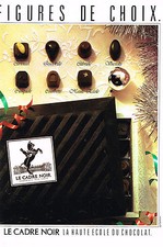 PUBLICITE ADVERTISING 034   1984   CADRE NOIR   chocolat