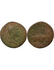 Rome Empire Hadrien - Sesterce, Galère à Gauche - 132 / 134, Rome