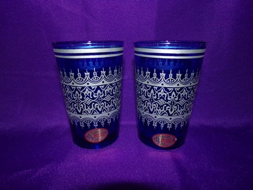 Verres thé bleu et - à,