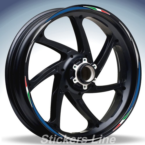Autocollants roues moto bandes - autocollants,