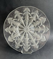 Grand plat coupe René Lalique modèle pissenlits verre pressé moulé 1920 Art Deco