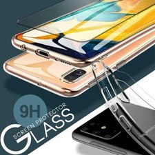 Coque De Protection Pour Téléphone Slim Transparente Avec Verre 9H