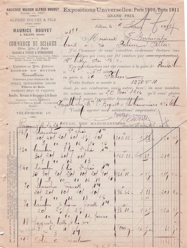Salins scierie bouvet 1914 - 39,