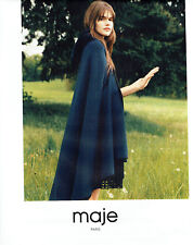 Publicité Advertising 028  2015   Maje  mode pret à porter manteau cape