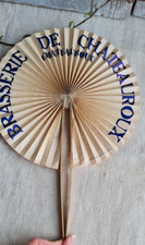ANCIEN EVENTAILS PUBLICITAIRE CAFE BISTRO BRASSERIE CHATEAUROUX