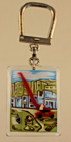 Porte clé bourbon - porte,
