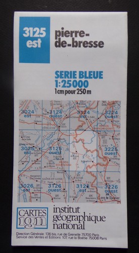 Carte ign série bleue - carte,
