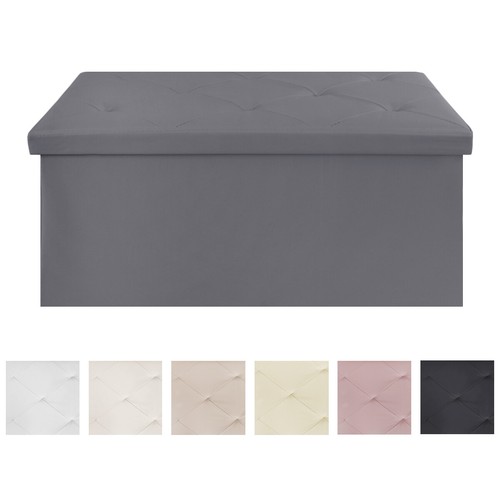 Pouf stockage pliant caisse - pouf,