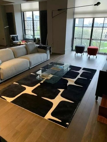 Tapis couleur noir blanc - tapis,