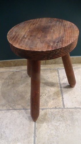 Veritable tabouret bois style - veritable,