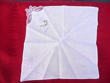 mouchoir ancien vintage en