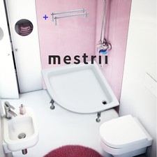 Bac de Douche Blanc Baignoire en Acrylique Quadrat Quart Receveur Standard 26cm