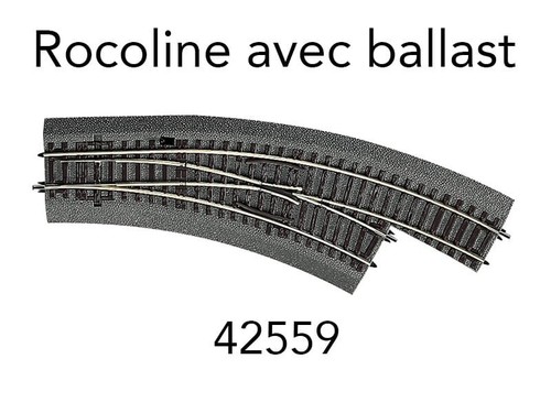 Roco aiguillage courbe - aiguillage, droite