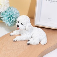 Figurine de Chien Teddy Blanc