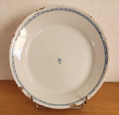 Assiette ancienne faïence - , de