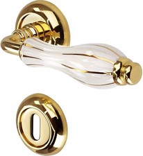 Laiton poignée de porte Avec