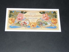 PETITE CPA CARTE POSTALE PUBLICITE SAVON ROSES DE KIOTO VICTOR VAISSIER PARIS