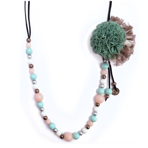 Collier femme sautoir perles